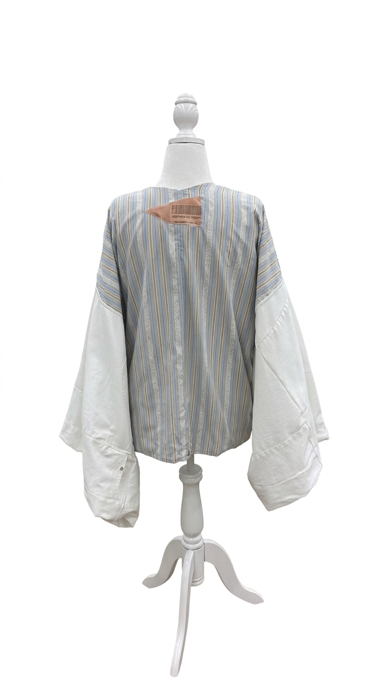 KMONO Remnant Stripe Short Robe