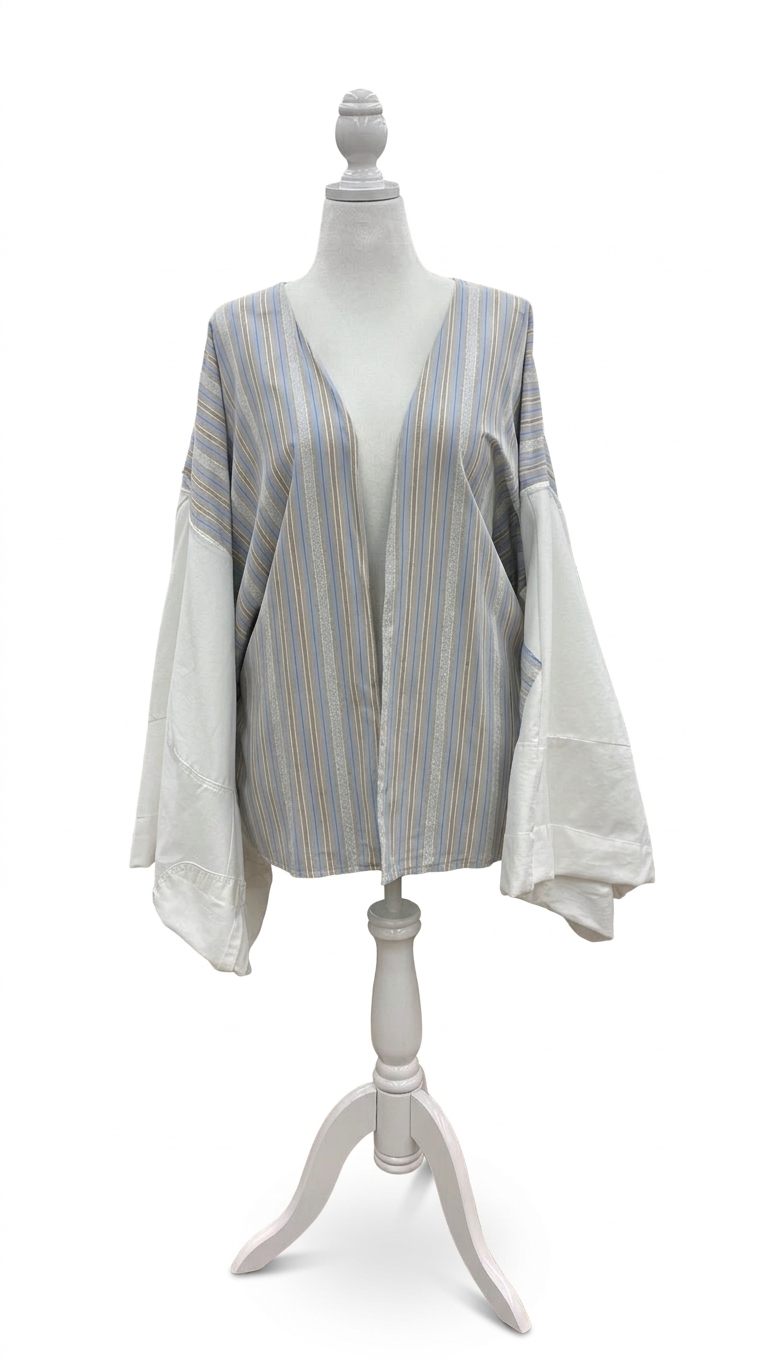 KMONO Remnant Stripe Short Robe
